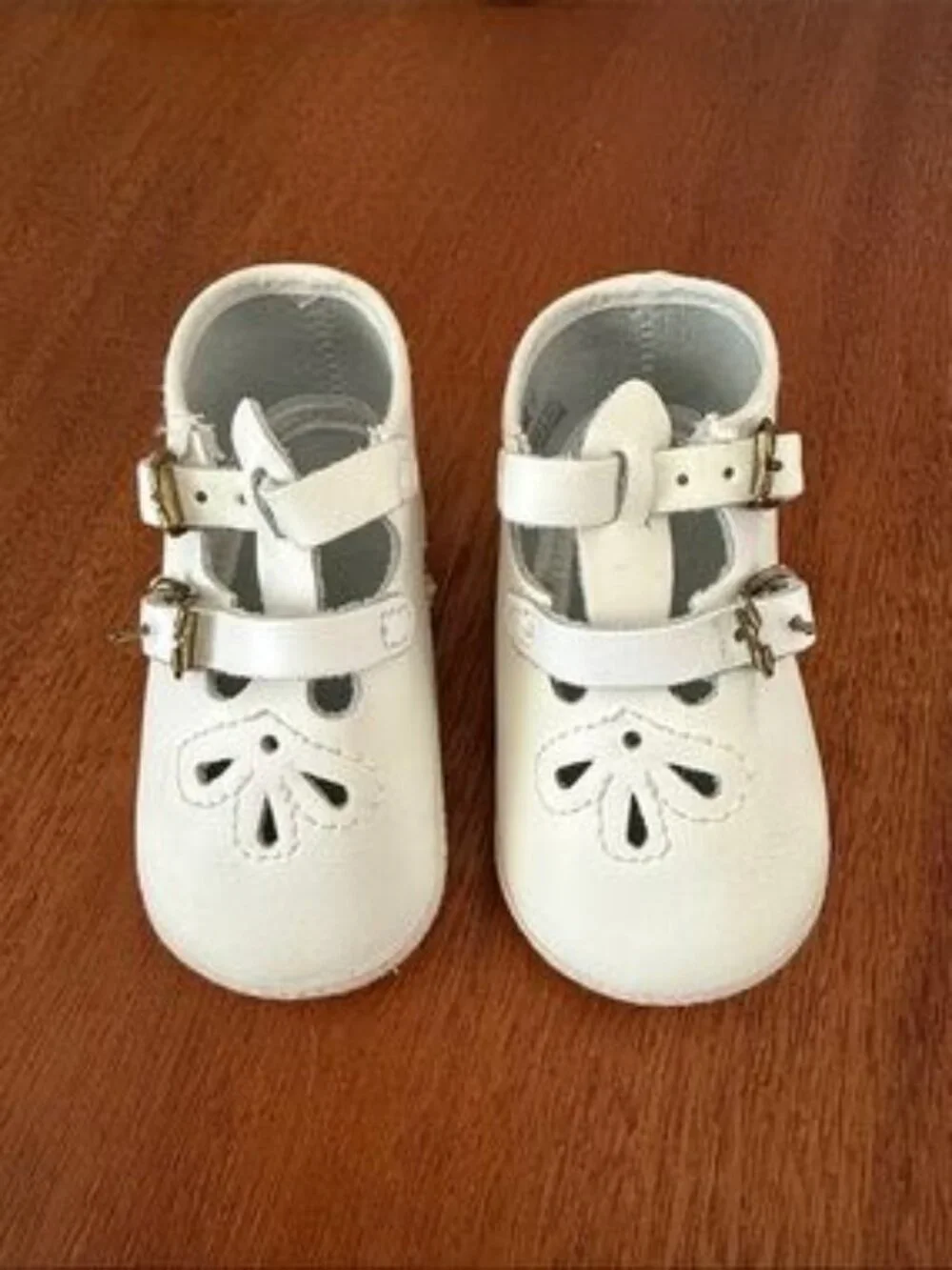 Vintage Baby Deer White Girls' Leather Mary Jane Shoes